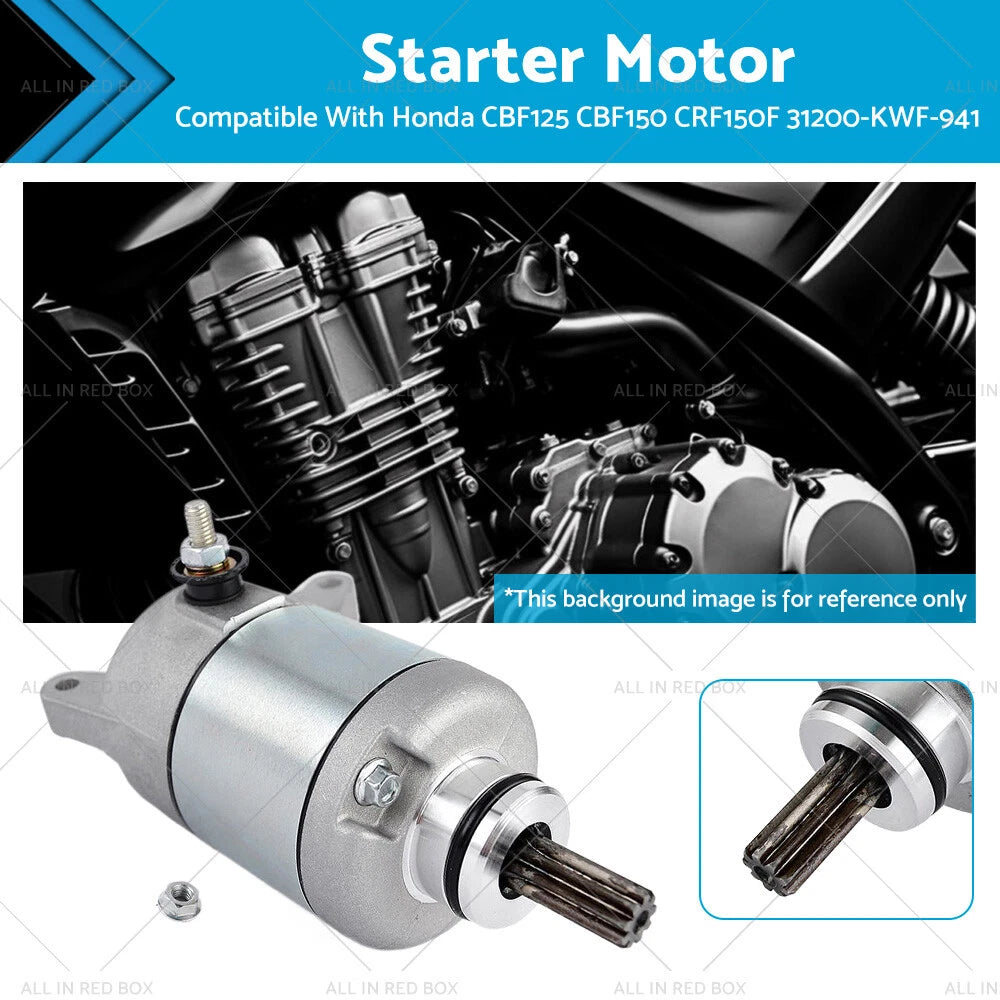 Starter Motor for Honda CBF125 (2009–2013), CBF150 (2007–2011), CRF150F (2006–2017)