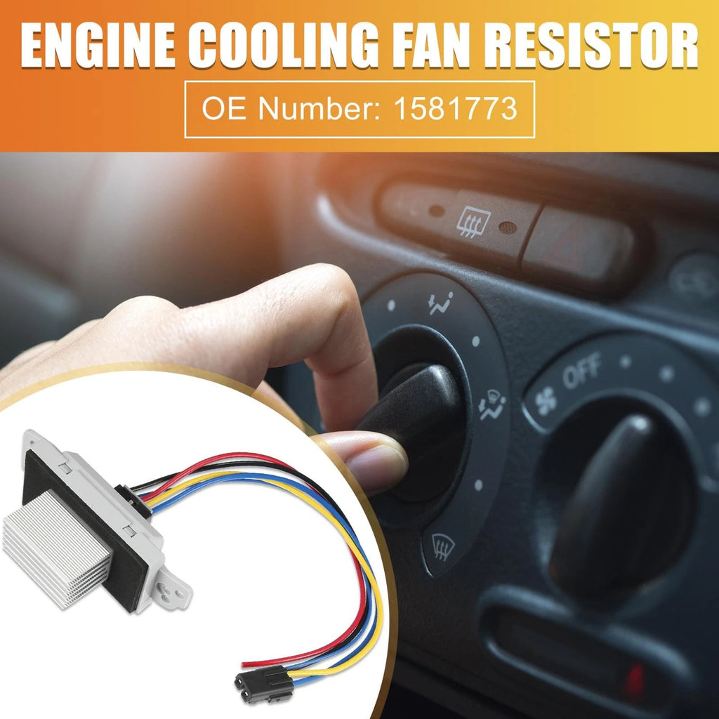 Engine Cooling Radiator Fan Resistor Kit for Chevrolet Silverado Tahoe (2007–2014)