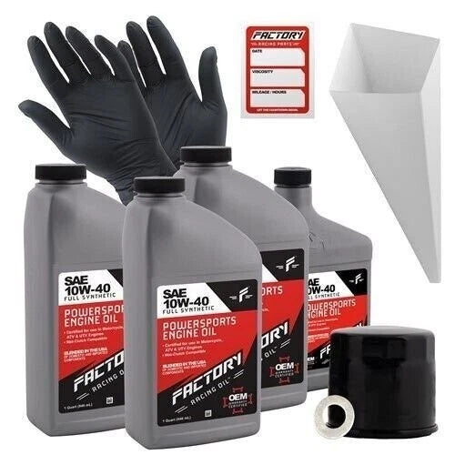 10W40 Oil Change Kit for Suzuki AN650, TL1000S (3.5Qt)