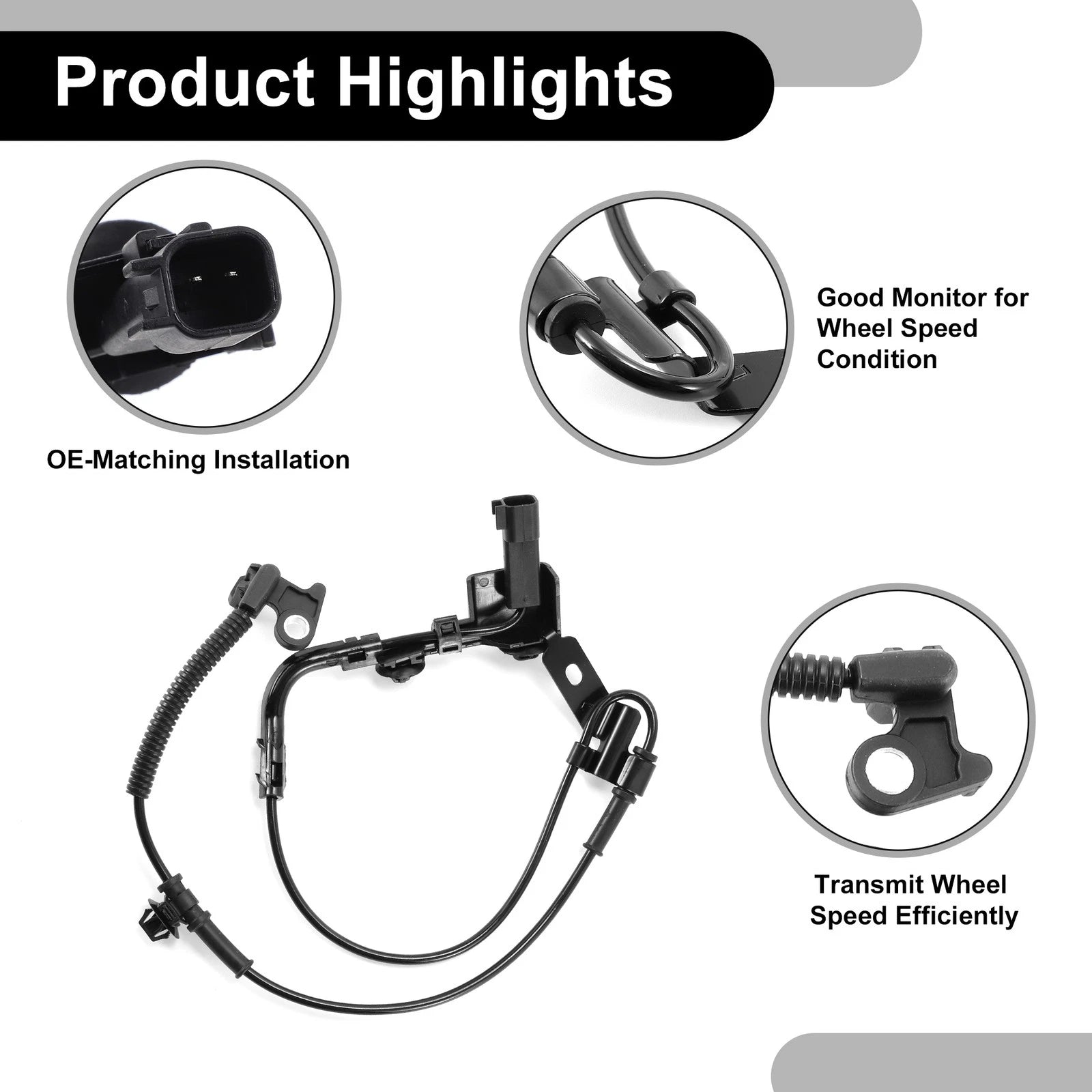ABS Wheel Speed Sensor for Ford Fusion (2006–2012) No.AE5Z2C205B