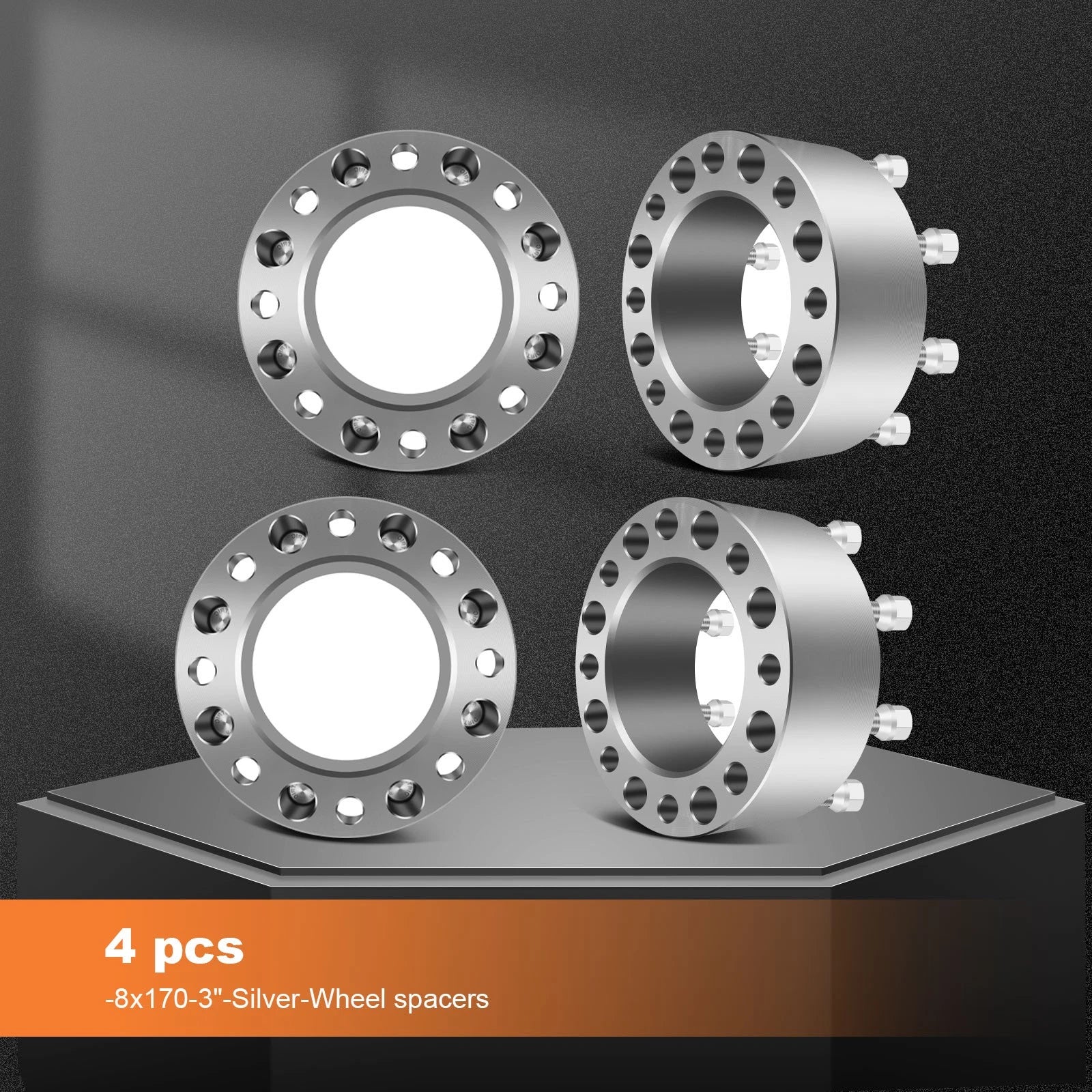 4X 3" Wheel Spacers 8x170 14x1.5 for Ford F-250 F-350 Super Duty (1999–2023)