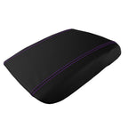 Leather Console Armrest Cover for Cadillac Escalade (2002–2006) Purple Stitch