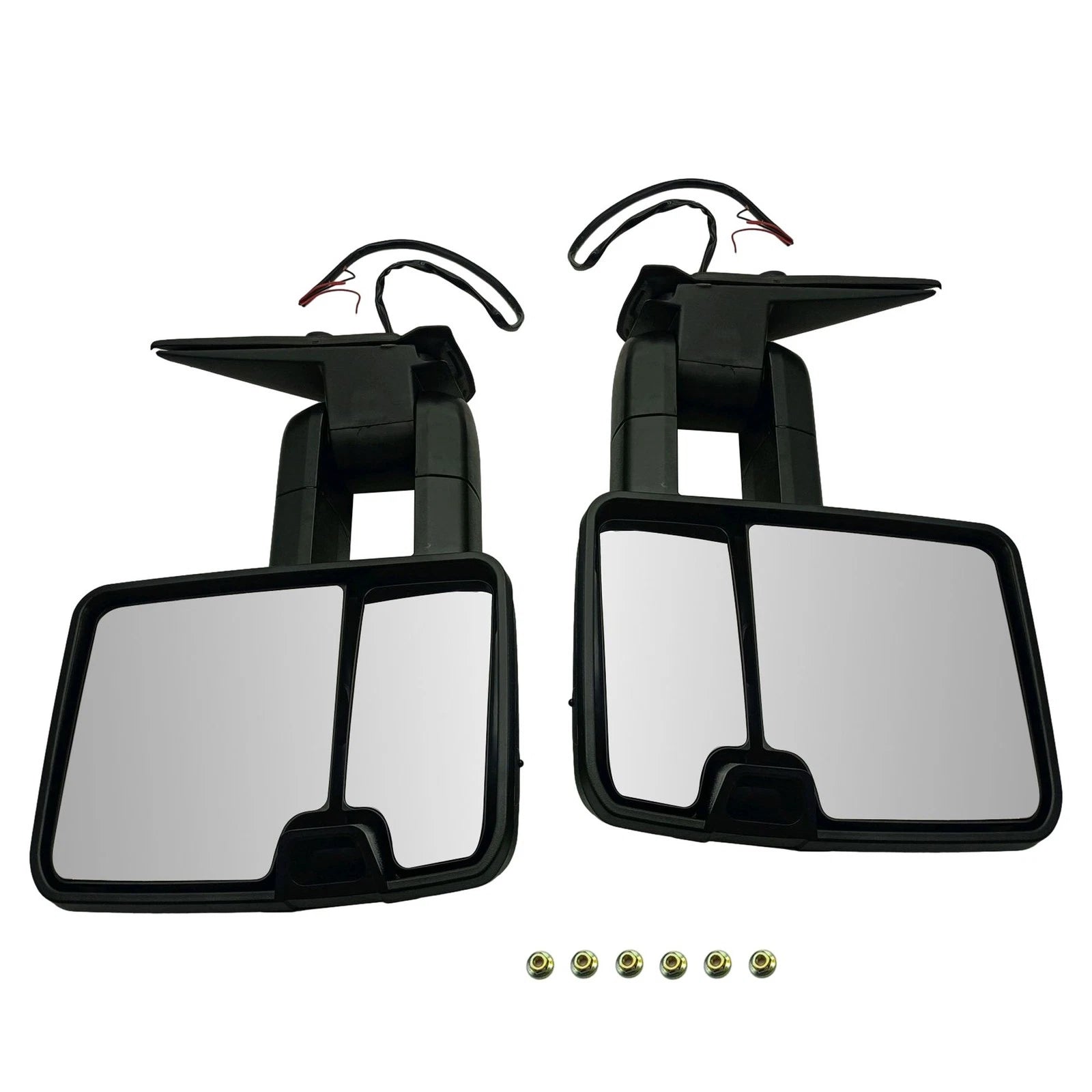 Pair Manual Towing Mirrors for Chevy Silverado 1500 GMC Sierra 1500 2500 3500 (2007–2018)