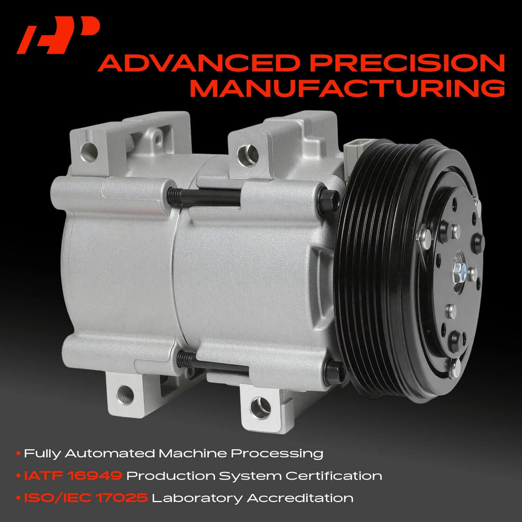A/C Compressor with Clutch for Ford F-150 F-250 E-350 (1990–1995)
