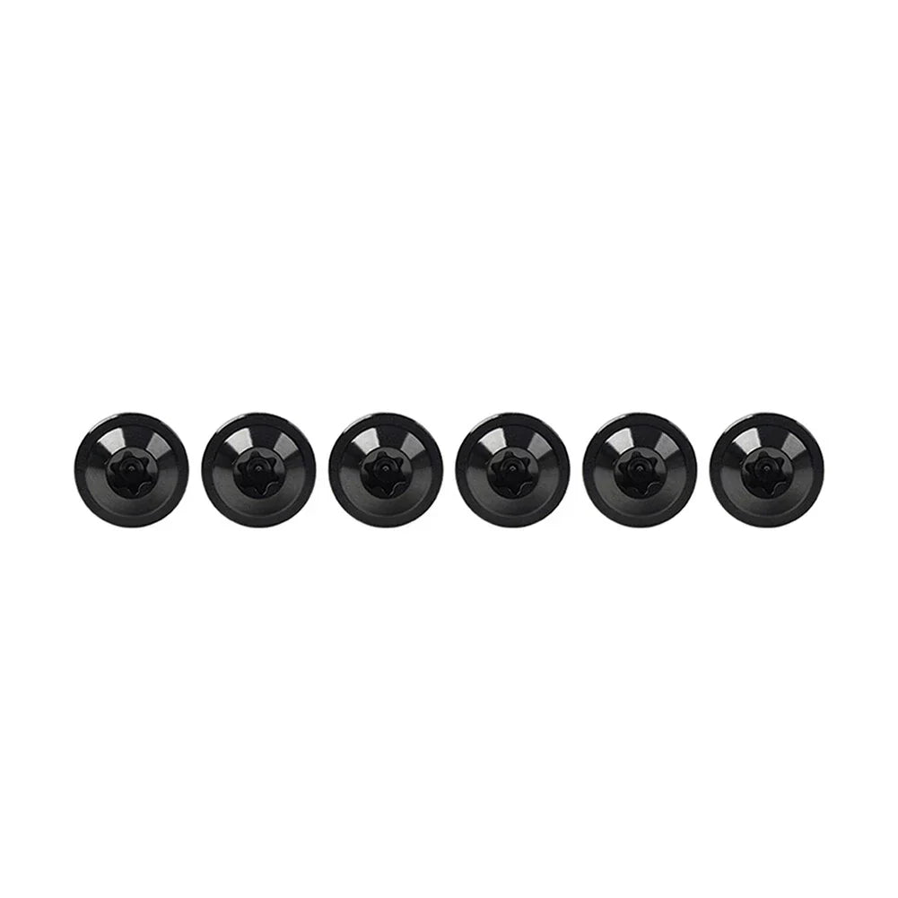 6 x Black Titanium M6x15mm Torx Head Bolts for Bike Motorcycle