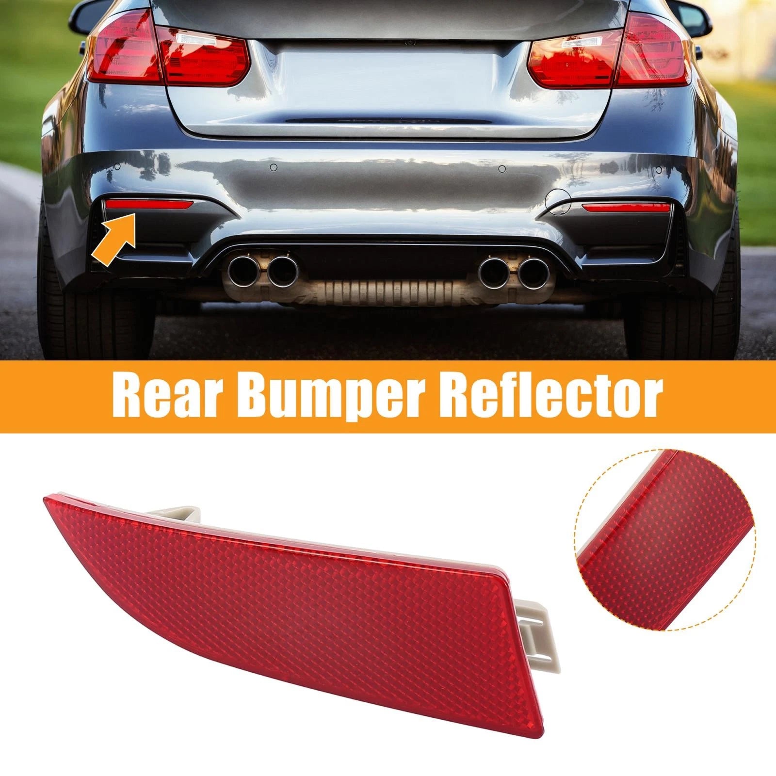 Rear Bumper Reflector Strip Cover Left 63147162217 for BMW X3 (2007–2010)