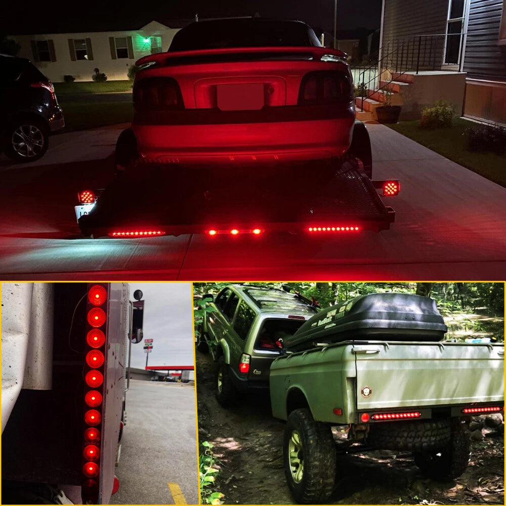 2X 15" LED Light Bar for Truck Trailer (Fits Various Models)