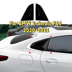 Gloss Black Rear Window Quarter Louver Vent Covers for BMW 2-Series F44 (2020–2023)