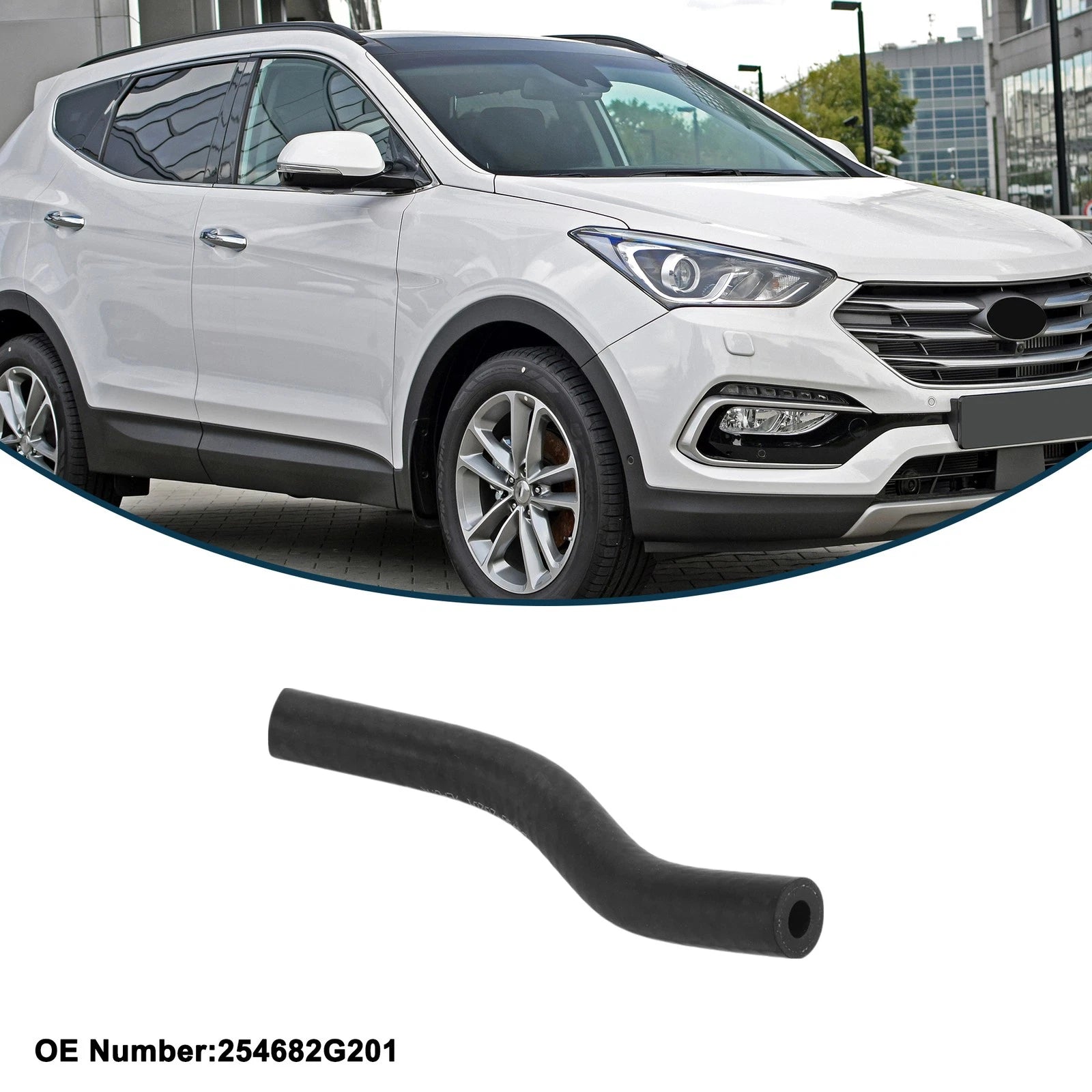 Radiator Hose No. 254682G201 for Hyundai Santa Fe (2015) Rubber