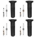 Set of 4 Denso Iridium Spark Plugs & Coil Boots for Colorado Canyon (2004–2012)