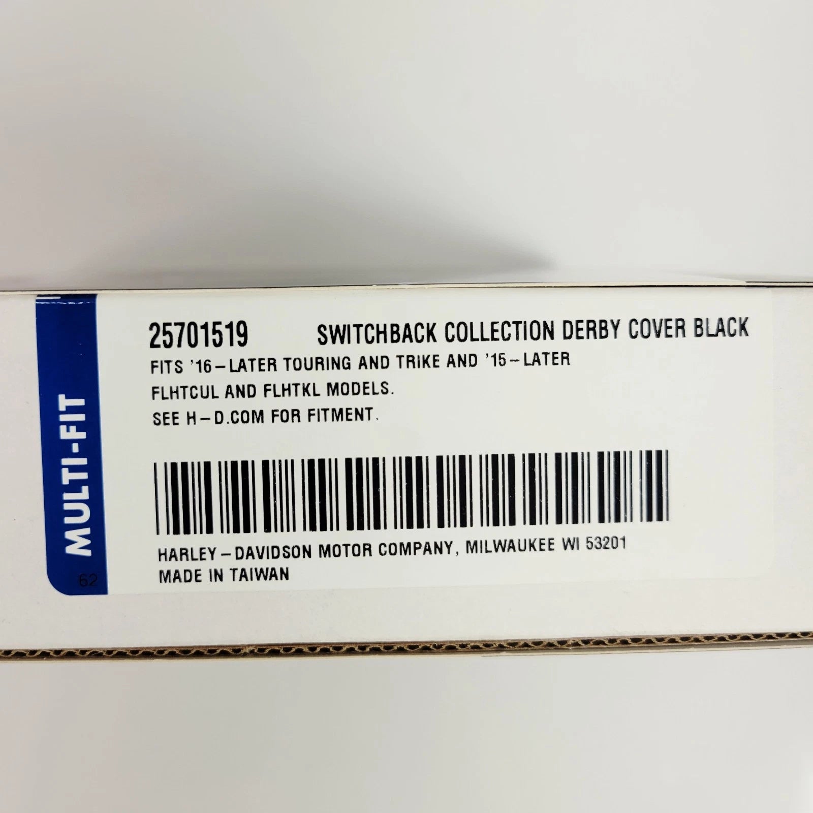 OEM Derby Cover for Harley Davidson Switchback Touring Trike (2016–Present) 25701519 Black