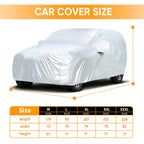 M-3XL Full SUV Car Cover for Universal Fit (Waterproof, Dust, UV, Rain)
