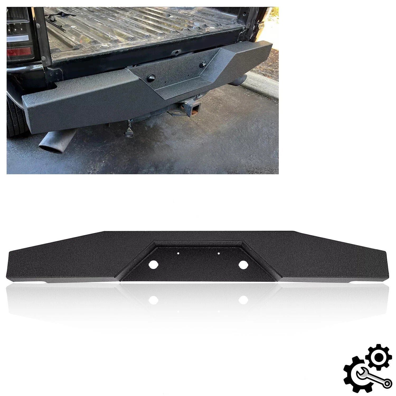 Rear Step Bumper for Ford Ranger Pickup (1993–2011) - Heavy-Duty Steel