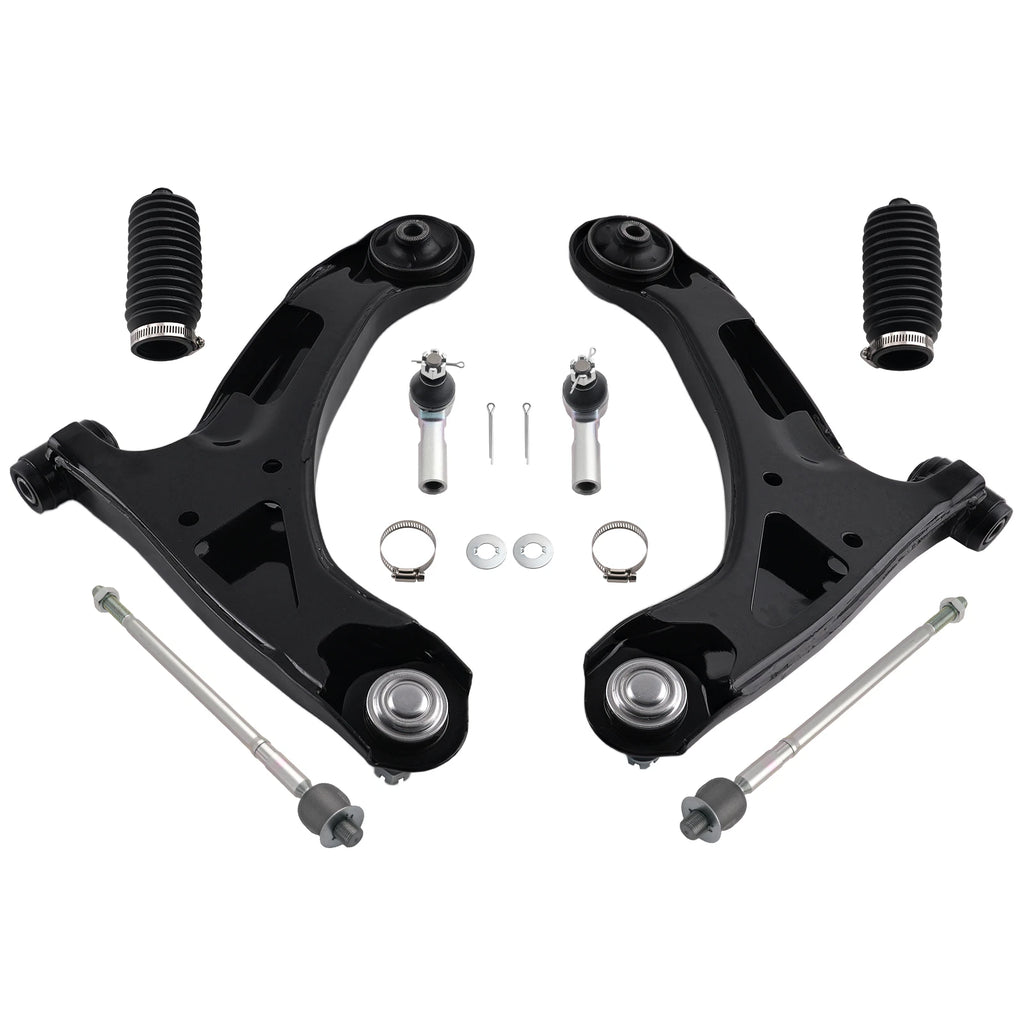 8PC Front Lower Control Arms & Tie Rods for Suzuki Grand Vitara (2006–2013)
