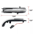 Clear LED Side Mirror Turn Signal Light for Honda Accord Hybrid Acura TSX (2004–2008)