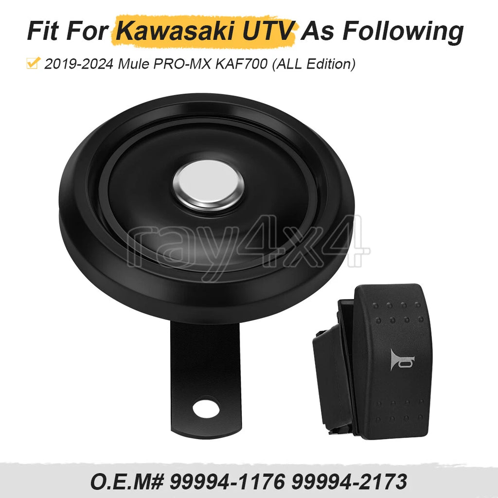 Horn Kit for Kawasaki Mule Pro FXT FX DX DXT FXR (2019–2024) 99994-2173