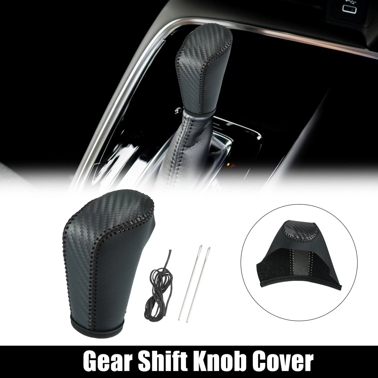 Gear Shift Knob Cover for Honda Accord (Carbon Fiber) 743151442236