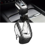Black Carbon Fiber Gear Shift Knob Cover for Volvo XC60 XC90 S60 S90 (2010-2023)