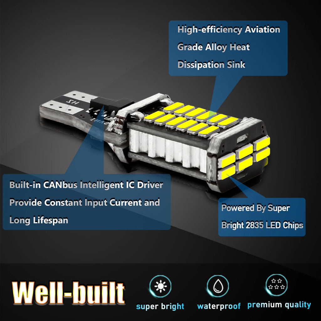 LED Backup Reverse Light Bulbs for Dodge Ram 1500 2500 3500 (2007-2010)