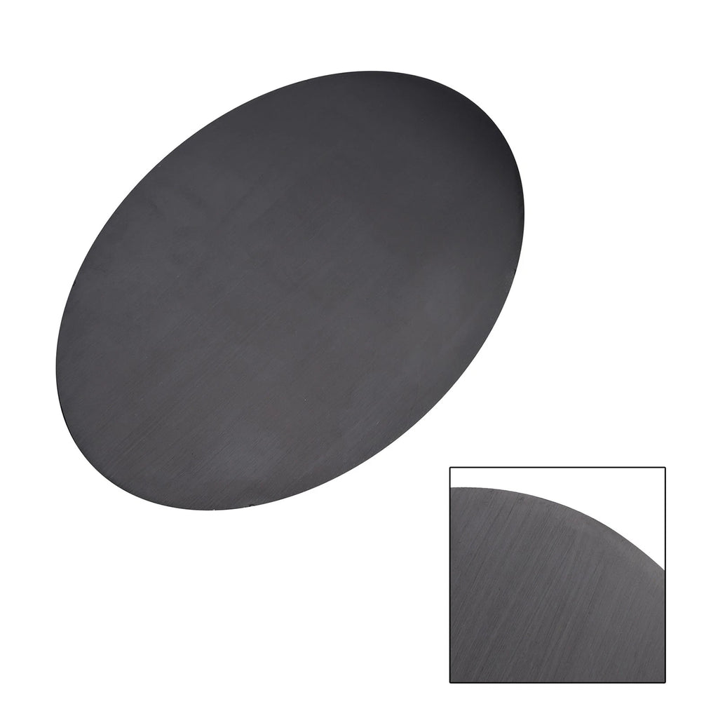 Oval Blank Aluminum Alloy License Plate for Motorcycle (Universal Fit)