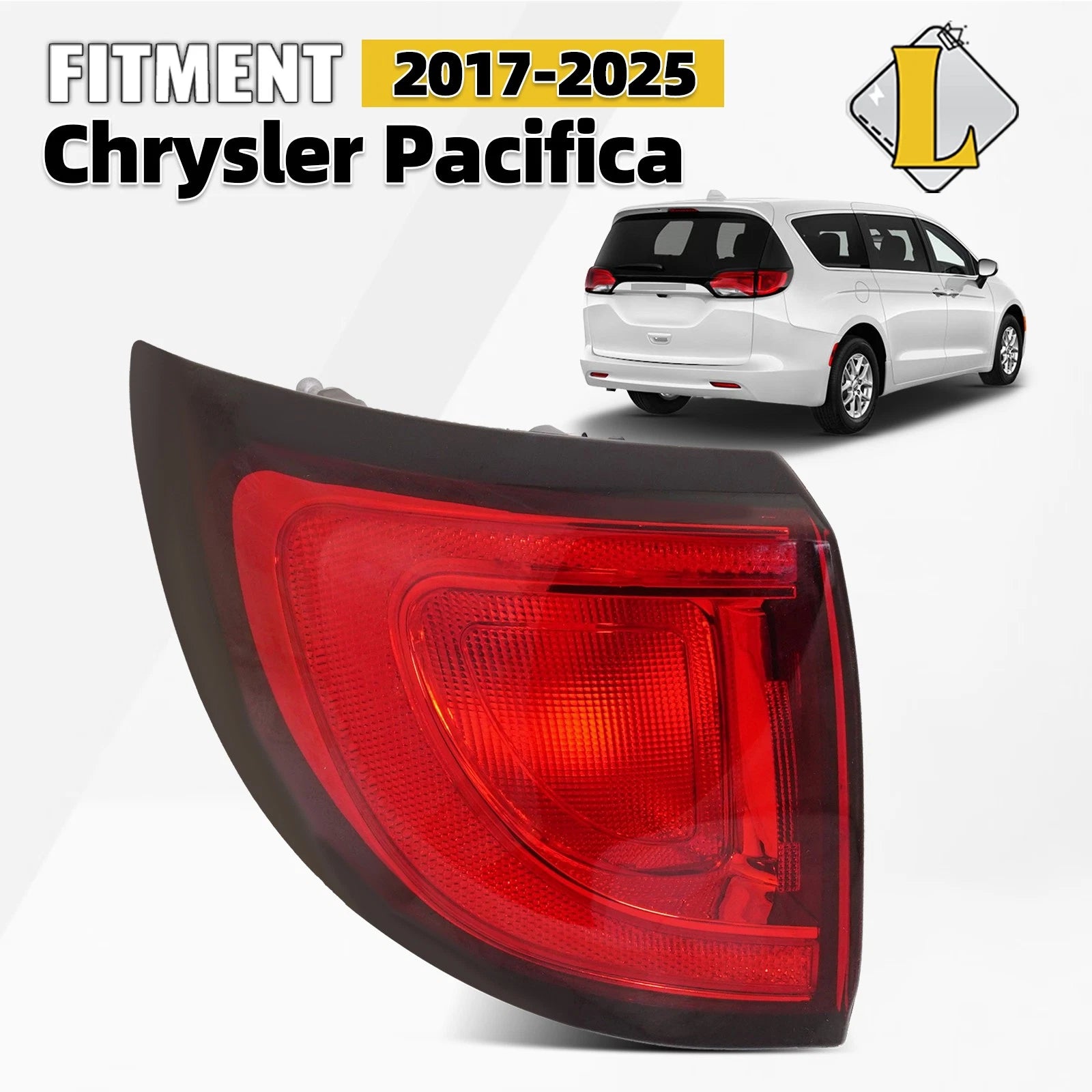 Tail Light for Chrysler Pacifica (2017–2020) Halogen Left Driver Side Rear
