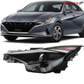 Left Headlight Assembly for Hyundai Elantra (2021–2022) Clear Halogen with LED DRL