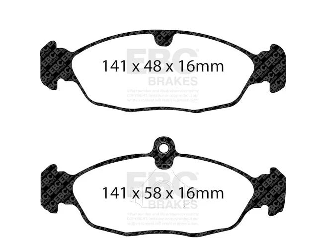 Rear Brake Pad Set for Jaguar XK8 (1997–2006) HD234RD