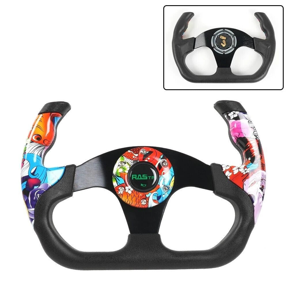 13 Inch Racing Steering Wheel for Model U Plaid
