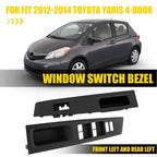 2pc Door Window Switch Bezel Trim Panel Cover for Toyota Yaris (2012–2014)