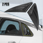 2X Rear Window Louver Air Vent Cover for Kia K5 (2021–2022) Carbon Fiber