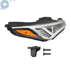 Set of 2 Clear Chrome Headlights for Hyundai Sonata (2015–2017)