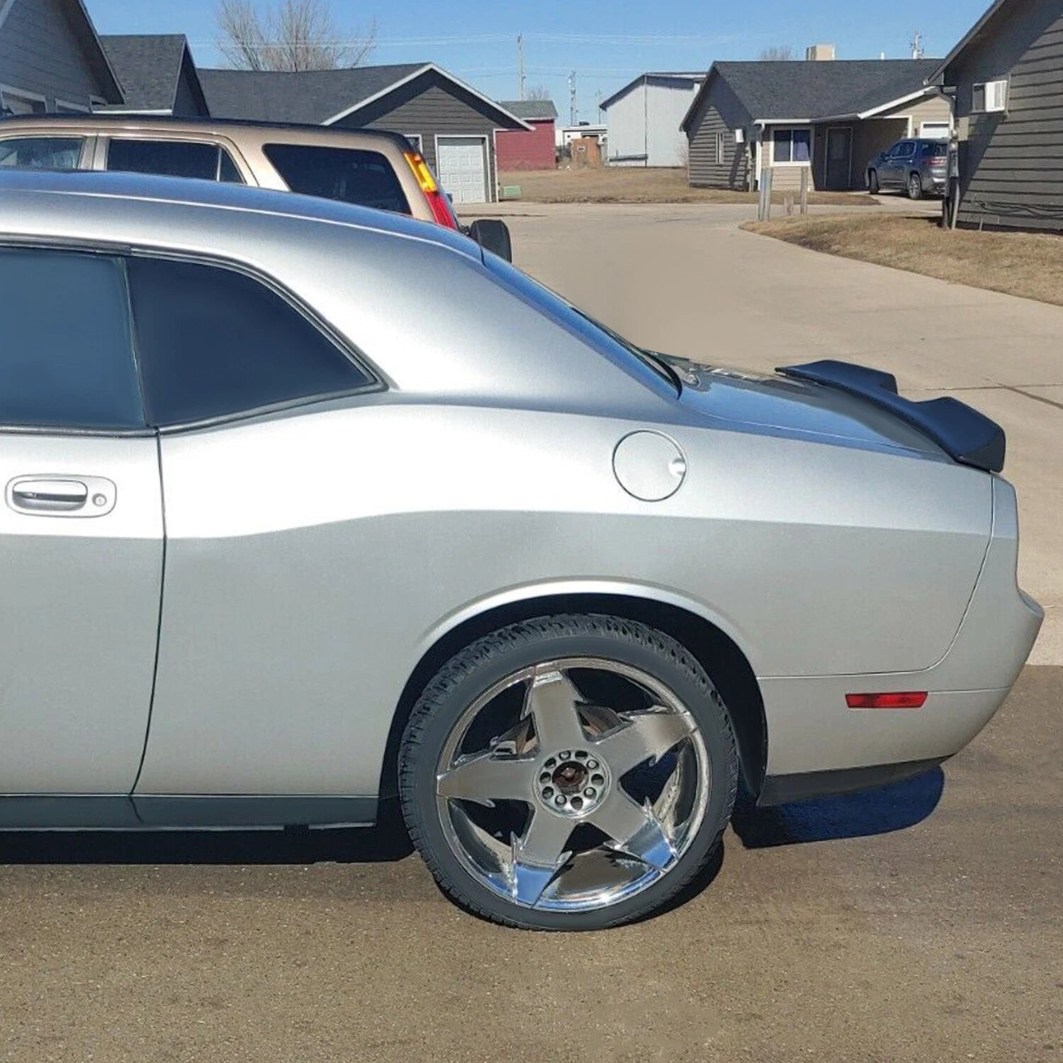 Dodge Challenger Rear Trunk Spoiler Wing Demon Style Matte Black (2008–2017)