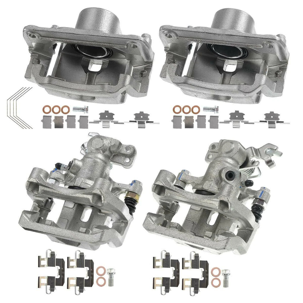 Set of 4 Brake Calipers w/ Bracket for Ford Fusion (2006–2012)