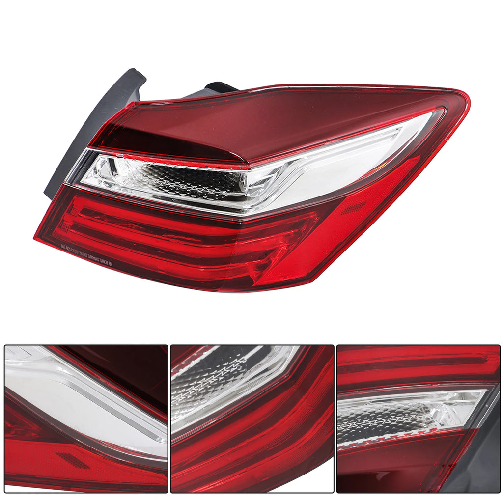 Tail Light Assembly for Honda Accord (2016–2017) Rear Right Red Lens