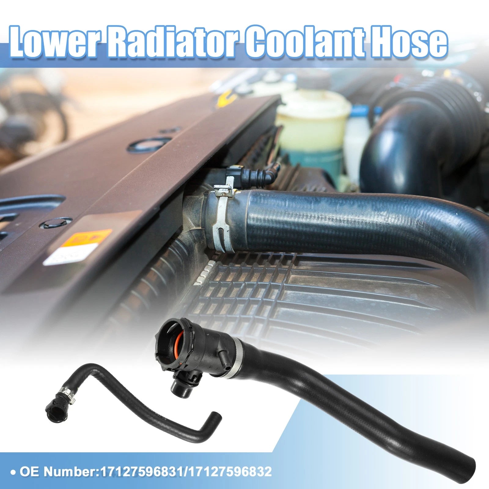 Set of 2 Radiator Coolant Hoses for BMW 320i (2012–2013) No. 17127596831/17127596832