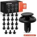20Pcs Black Nylon Push Type Retainer Clips for Mitsubishi Subaru 