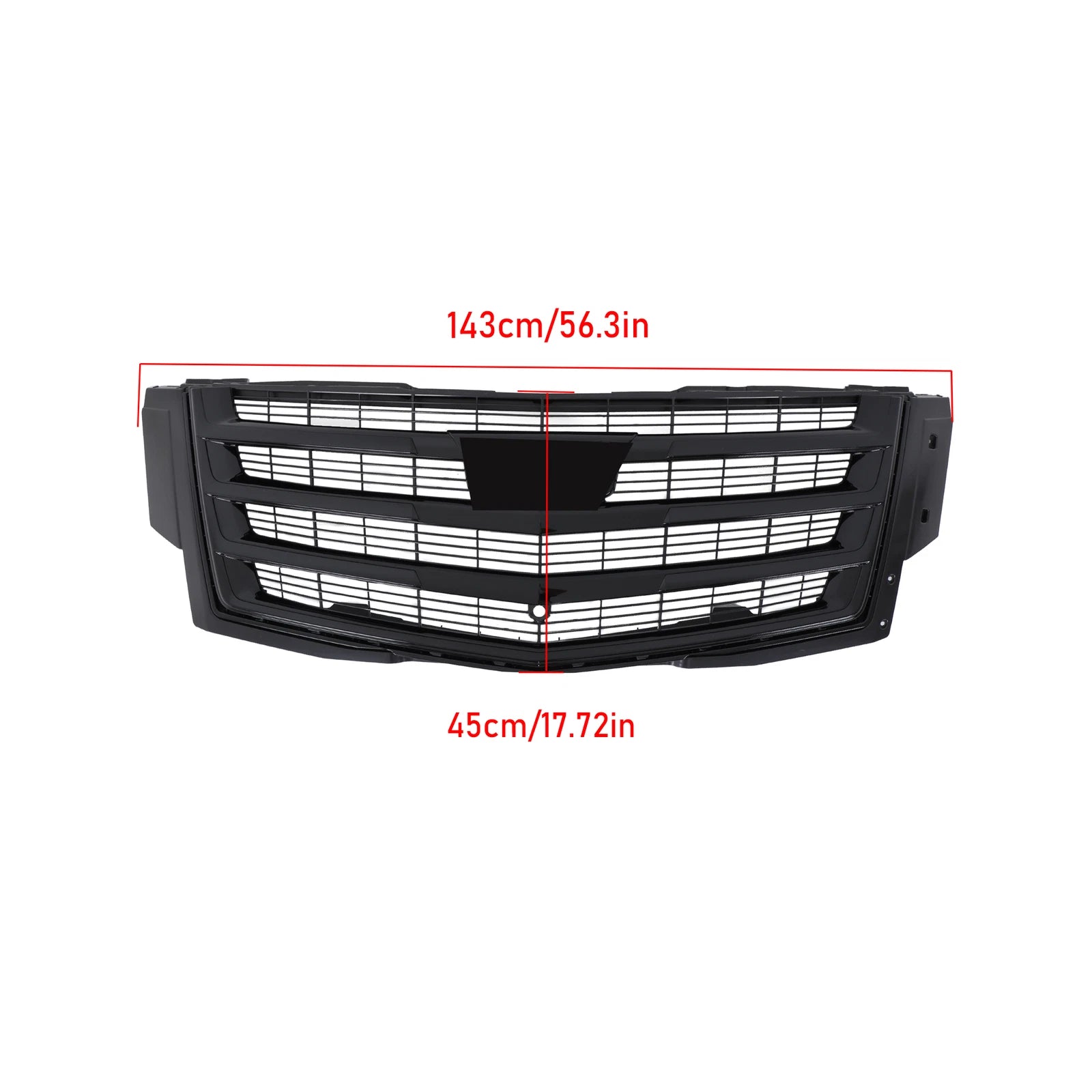Upper Center Bumper Grille for Cadillac Escalade (2015–2020) Black