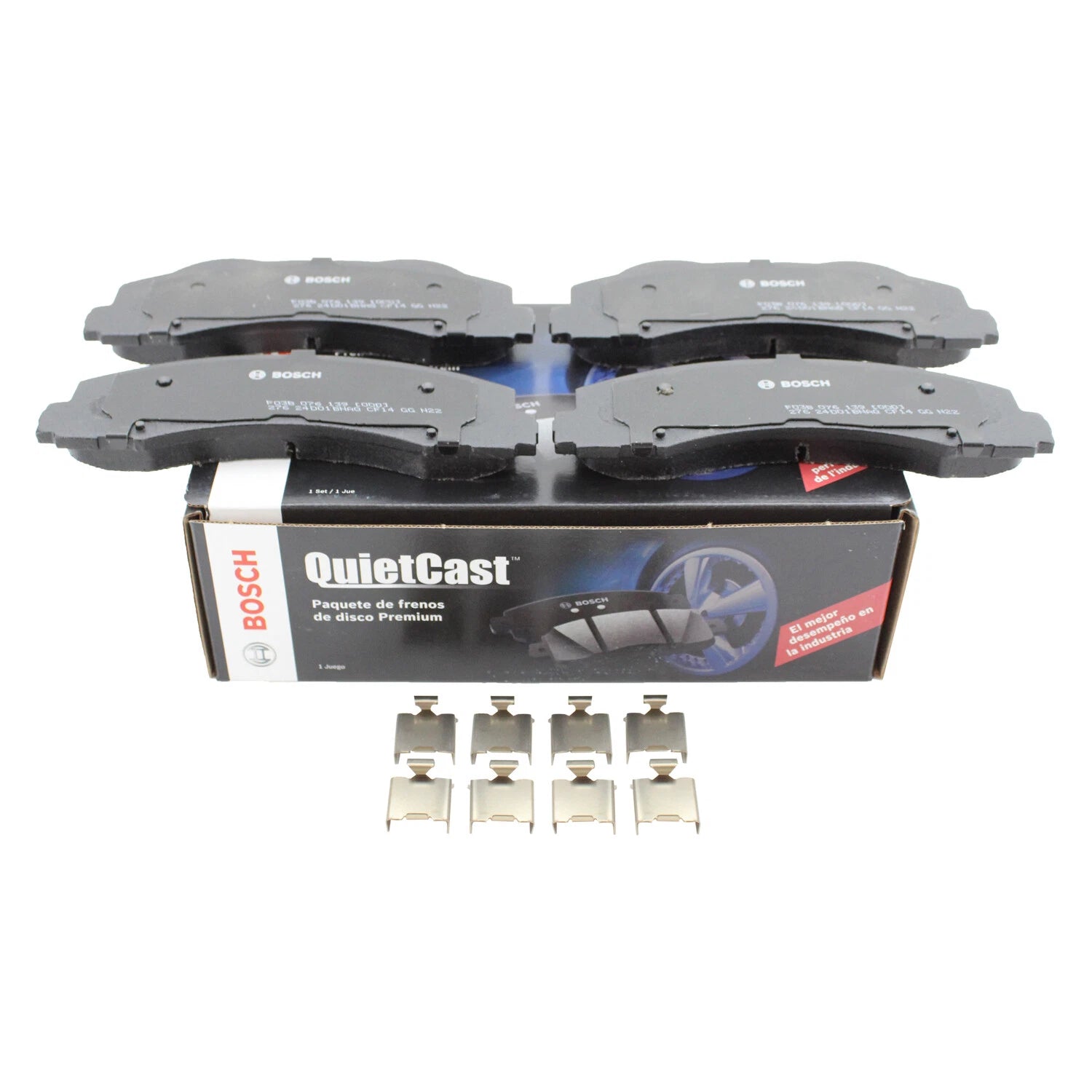 Bosch QuietCast Ceramic Front Disc Brake Pads for Ford F-150, Expedition (2004–2020)