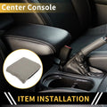 Center Console Cover for Ford F-150 (2015–2020) Microfiber Leather Grey
