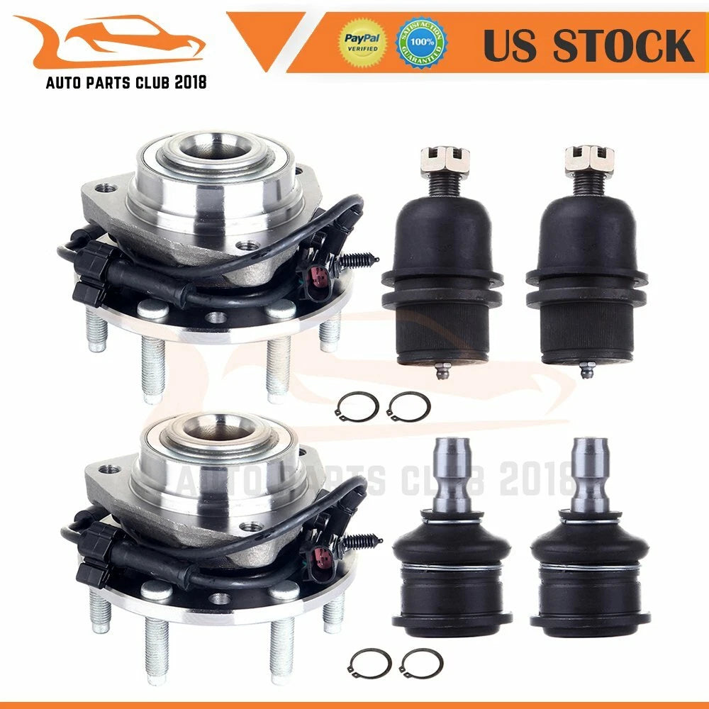 Set of 6 Front Lower Ball Joints for Chevrolet Trailblazer (2002–2009)