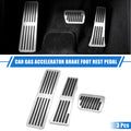 3 Pcs Gas Accelerator Brake Foot Rest Pedal for Ford Explorer (2011–2023)