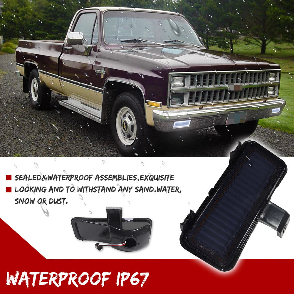 Smoked Signal Corner Parking Lights for Chevrolet GMC PU Blazer Jimmy (1981–1982)