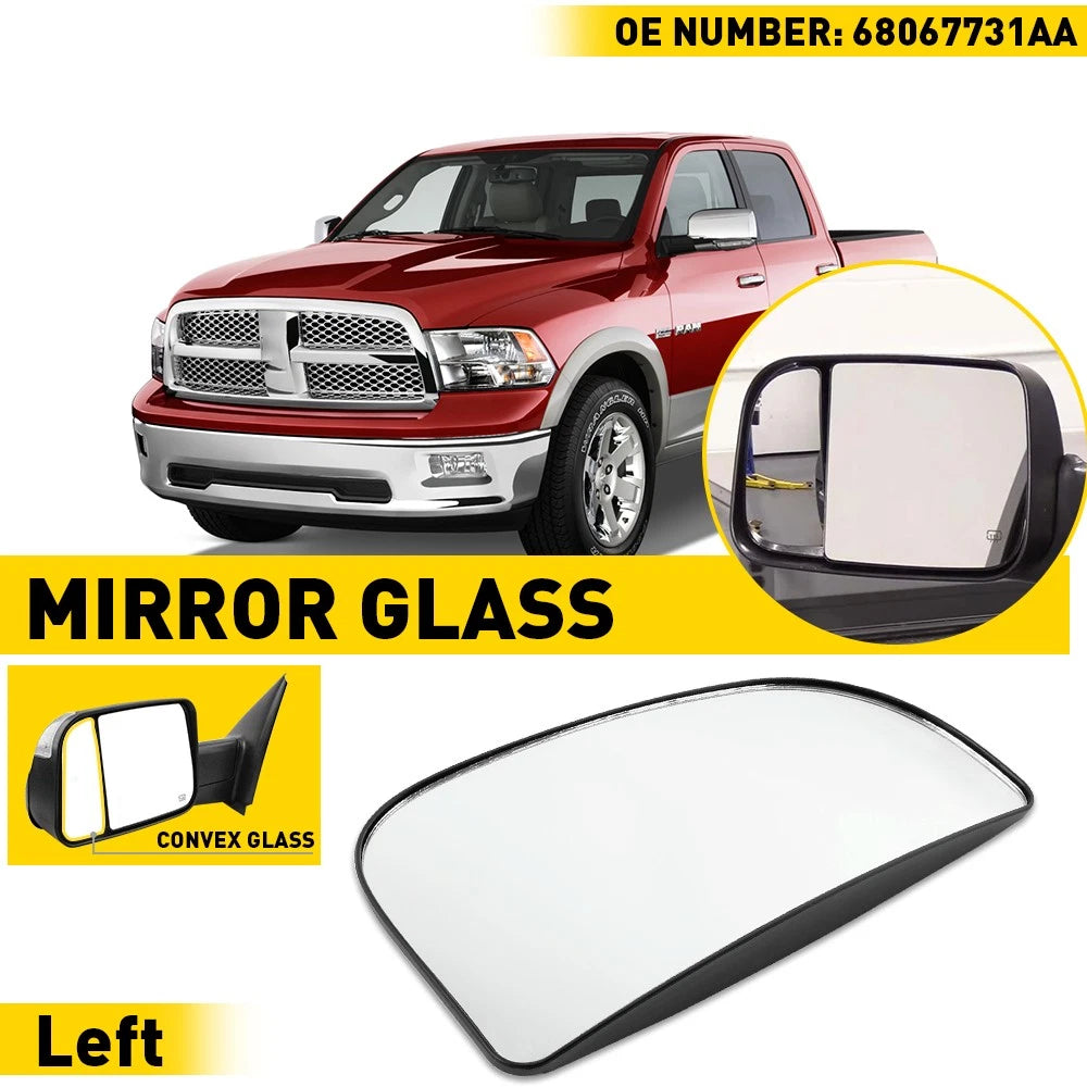 Heated Power Exterior Mirror Glass for Dodge Ram 1500 2500 