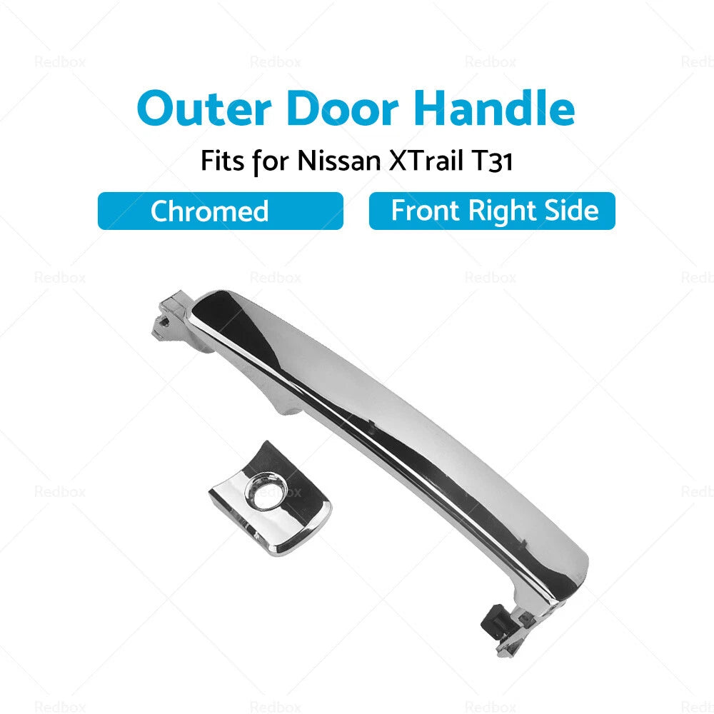 Chrome Front Right RH Outer Door Handle for Nissan X-Trail T31 (2007–2013)