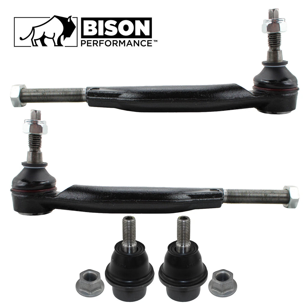 Set of 4 Front Outer Tie Rod Lower Ball Joints for Chevy GMC Saab