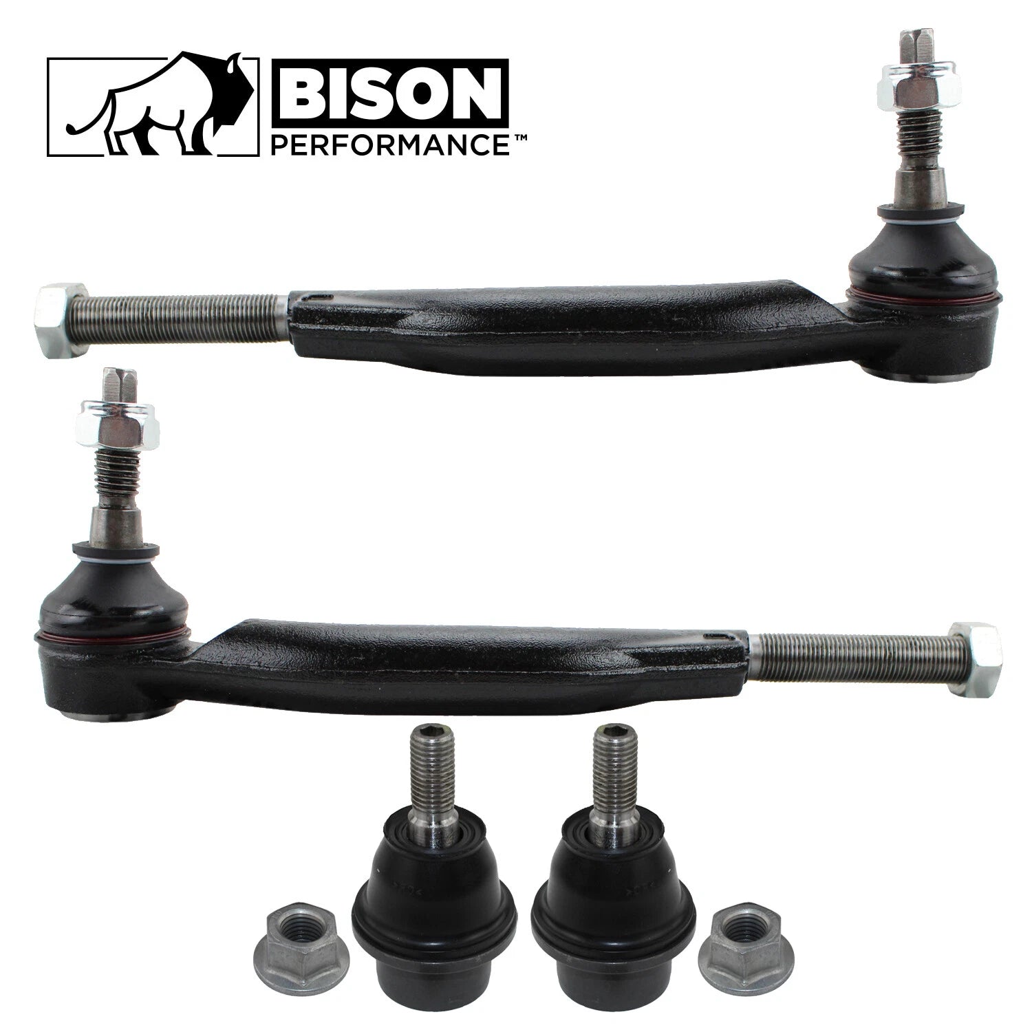 Set of 4 Front Outer Tie Rod Lower Ball Joints for Chevy GMC Saab