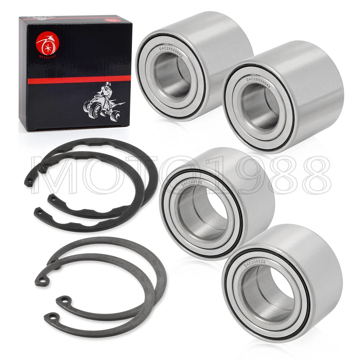 Wheel Bearing Set with Circlip for Kawasaki Teryx 750 KRF750 4x4 (2008–2013)