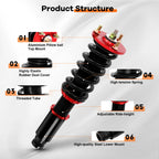 Coilovers for Honda Accord (1990-1997) Adjustable Height Shocks Set
