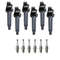 Set of 6 Ignition Coils & NGK Platinum Spark Plugs for Highlander Solara (V6)