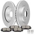 Front Ceramic Brake Pads and Rotors for Lexus HS250h, Scion xB, Toyota RAV4
